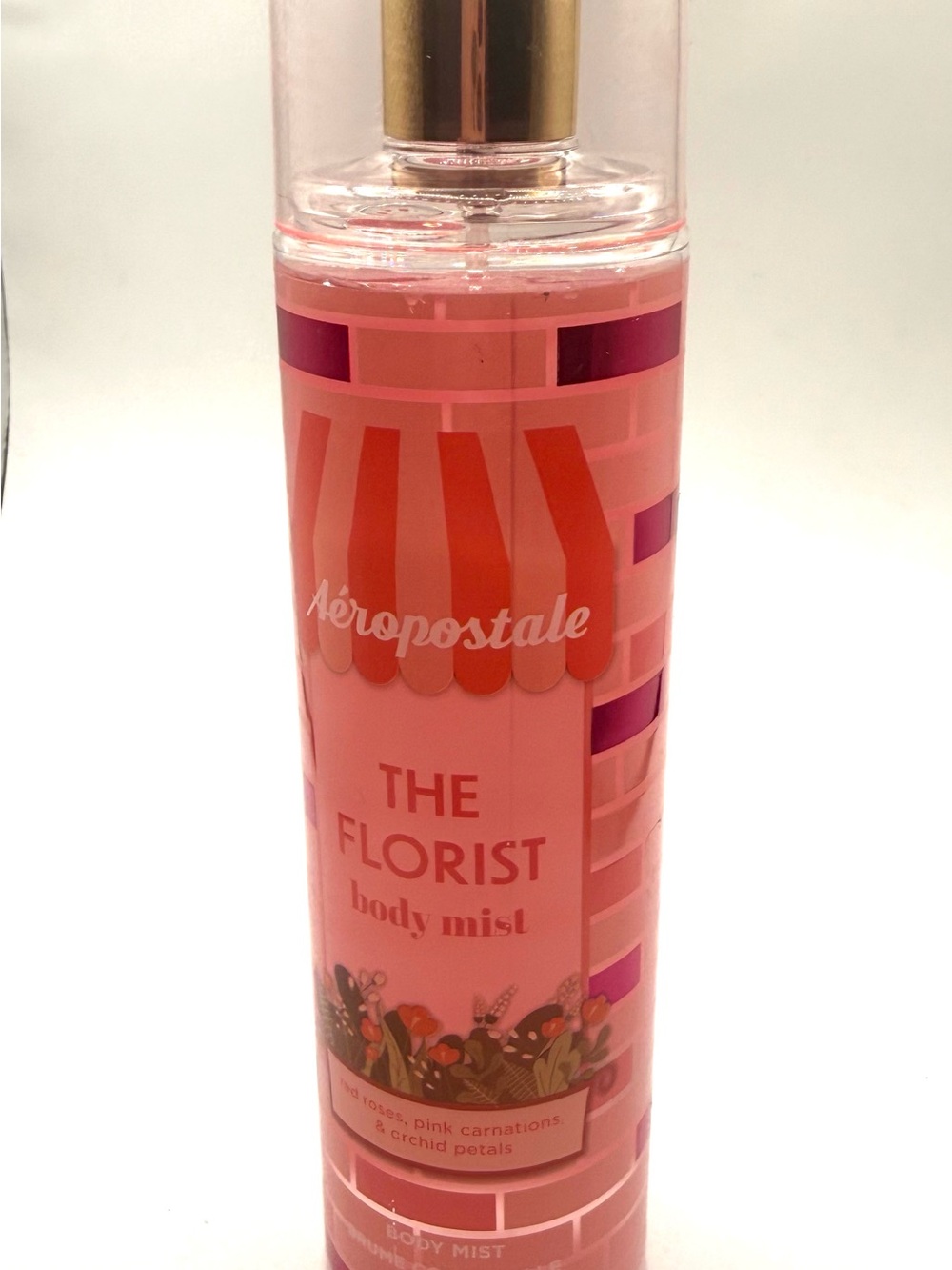 Aeropostale Pink Floral 'The Florist' Body Mist with Gold Cap